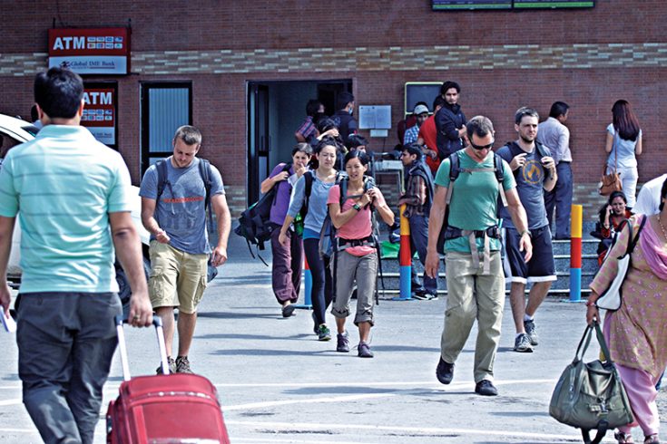 Tourists in Nepal