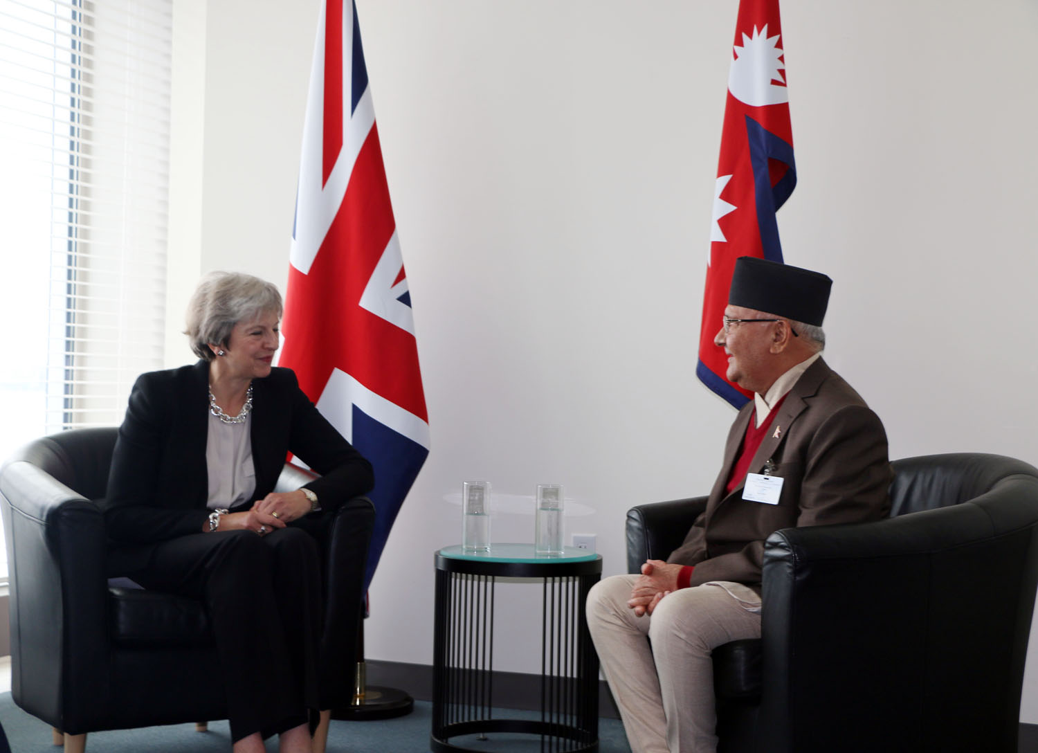 PM Oli_PM Theresa May