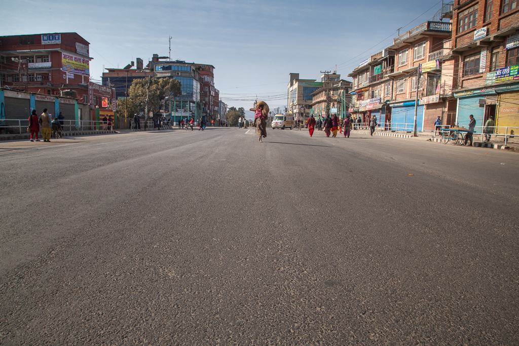 Nepal opposition strike shutters Kathmandu by Omar Havana