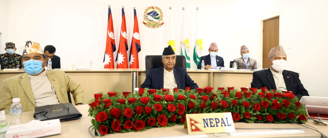 शेरबहादुर देउवा बिमस्टेकको भर्चुअल बैठकमा