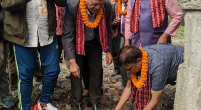 समता विद्यालयको भवन शिलान्यास