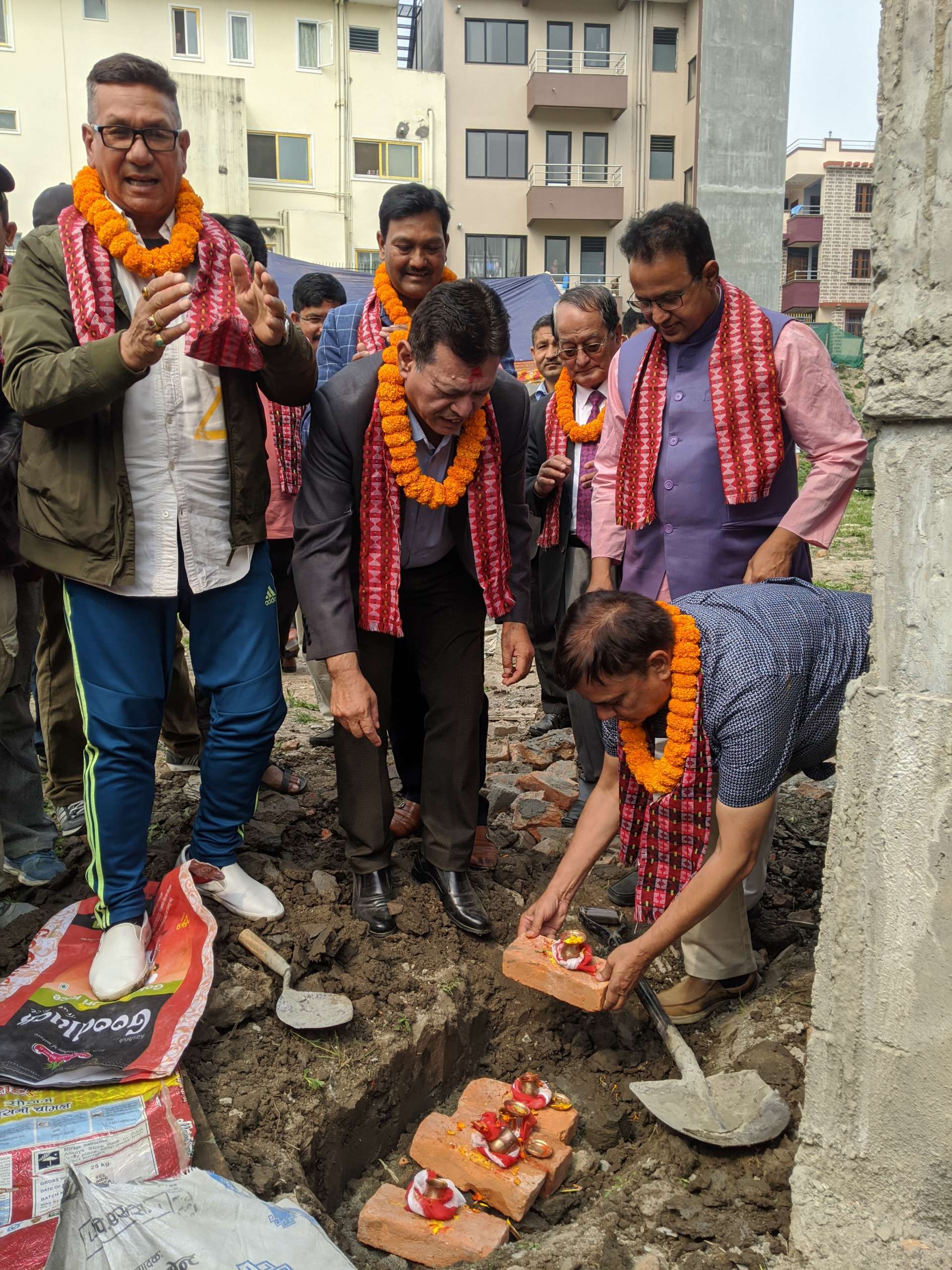 समता विद्यालयको भवन शिलान्यास