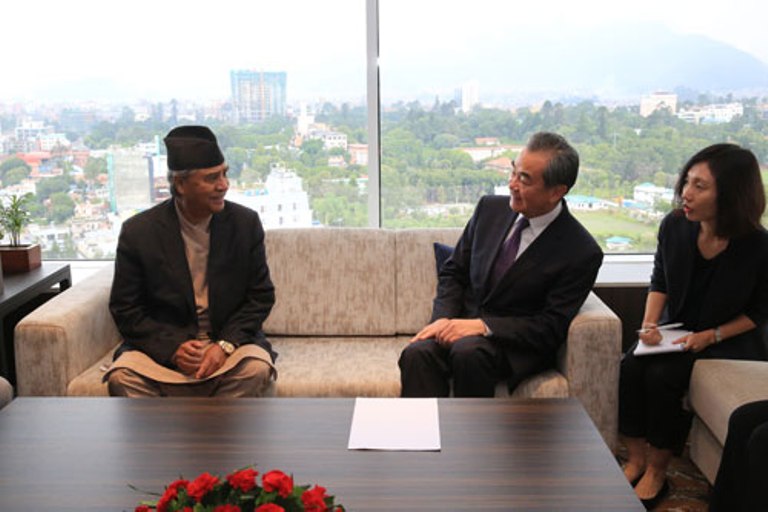 शेरबहादुर देउवा र वाङ यी