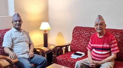 केपी शर्मा ओली र धवल शम्मशेर राणा