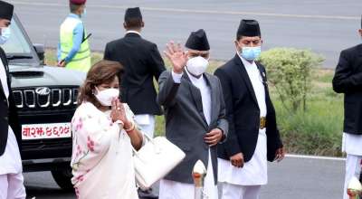 प्रधानमन्त्री देउवा भारत प्रस्थान