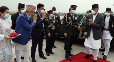 प्रधानमन्त्री देउवा भारत प्रस्थान