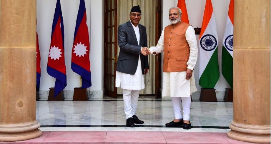 शेरबहादुर देउवा र नरेन्द्र मोदी