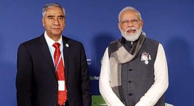 शेरबहादुर देउवा र नरेन्द्र मोदी