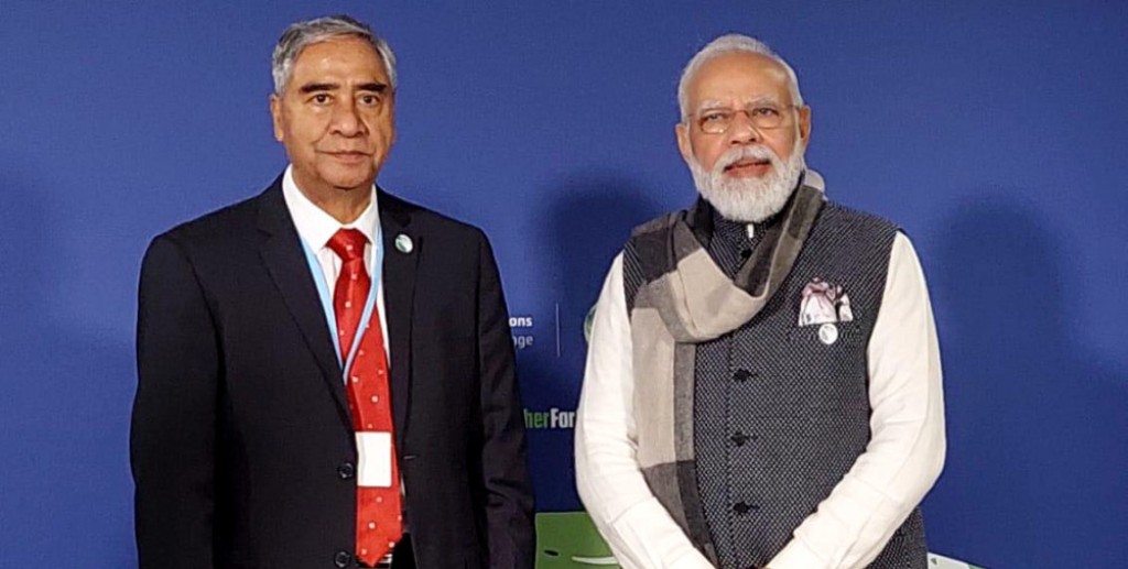 शेरबहादुर देउवा र नरेन्द्र मोदी