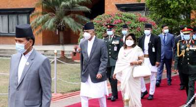 प्रधानमन्त्री देउवा भारत प्रस्थान