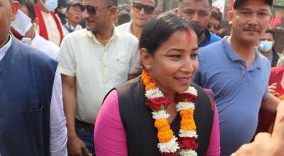 रेनु दाहाल मेयर उम्मेदवारी दर्ता