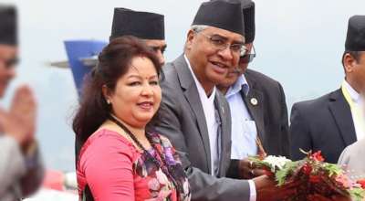 शेरबहादुर देउवा र डा. आरजु राणा देउवा