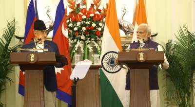 शेरबहादुर देउवा र नरेन्द्र मोदी