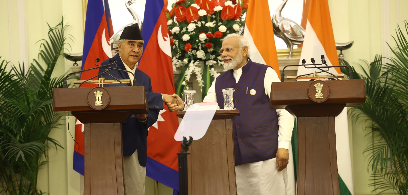 शेरबहादुर देउवा र नरेन्द्र मोदी