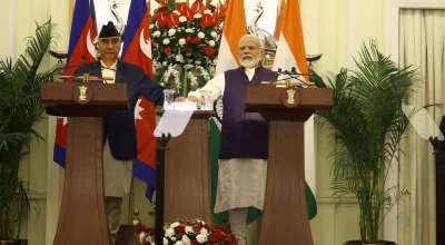 शेरबहादुर देउवा र नरेन्द्र मोदी