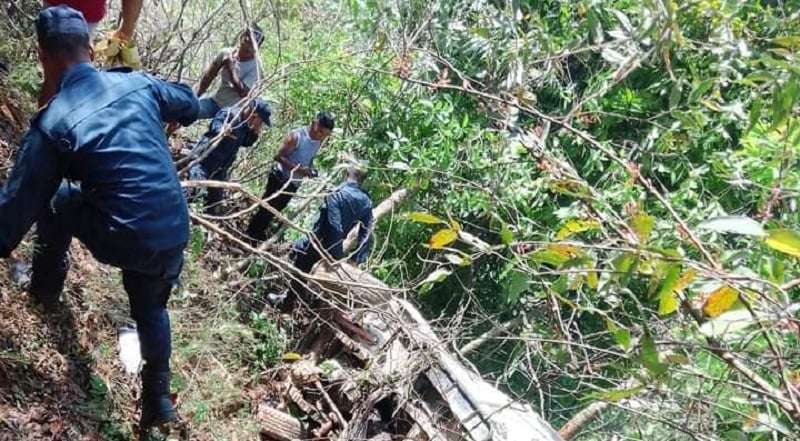 स्याङ्जाको वालिङ जीप दुर्घटना