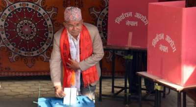 चिरीबाबु महर्जनले गरे मतदान