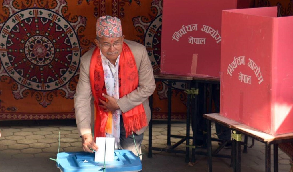 चिरीबाबु महर्जनले गरे मतदान