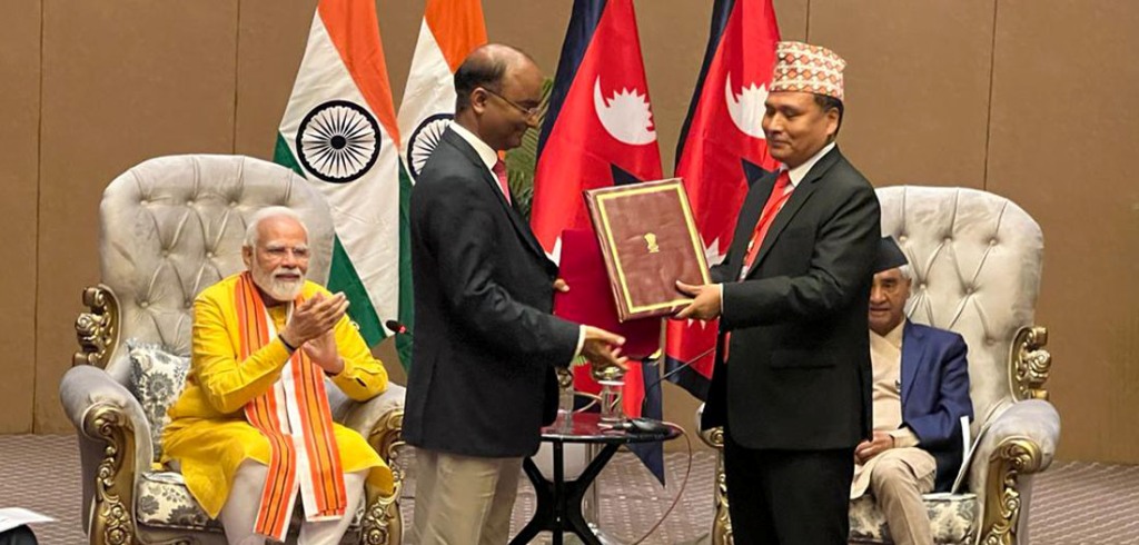 नेपाल र भारतबीच समझदारीपत्रमा हस्ताक्षर