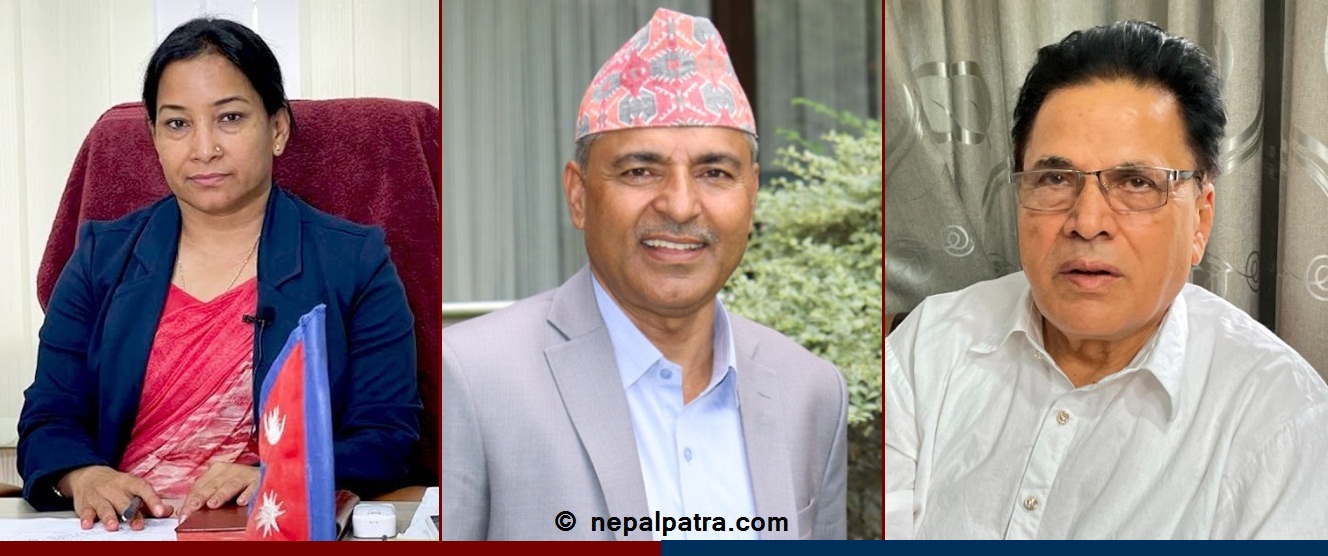 रेनु दाहाल, विजय सुवेदी र जगन्नाथ पौडेल