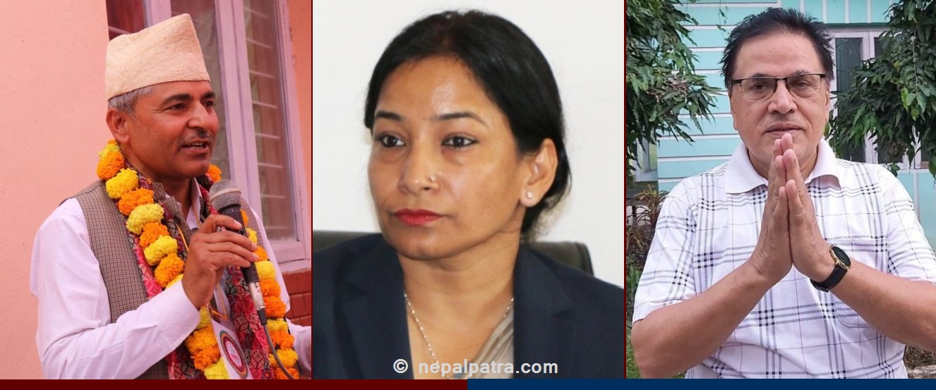 रेनु दाहाल, विजय सुवेदी र जगन्नाथ पौडेल