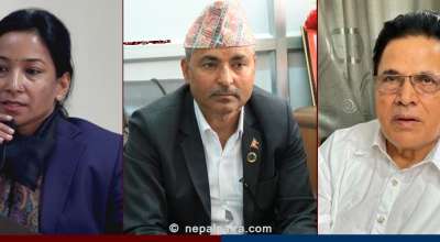 रेनु दाहाल, विजय सुवेदी र जगन्नाथ पौडेल