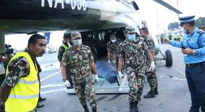 १० जनाको शव काठमाडौँ ल्याइयो