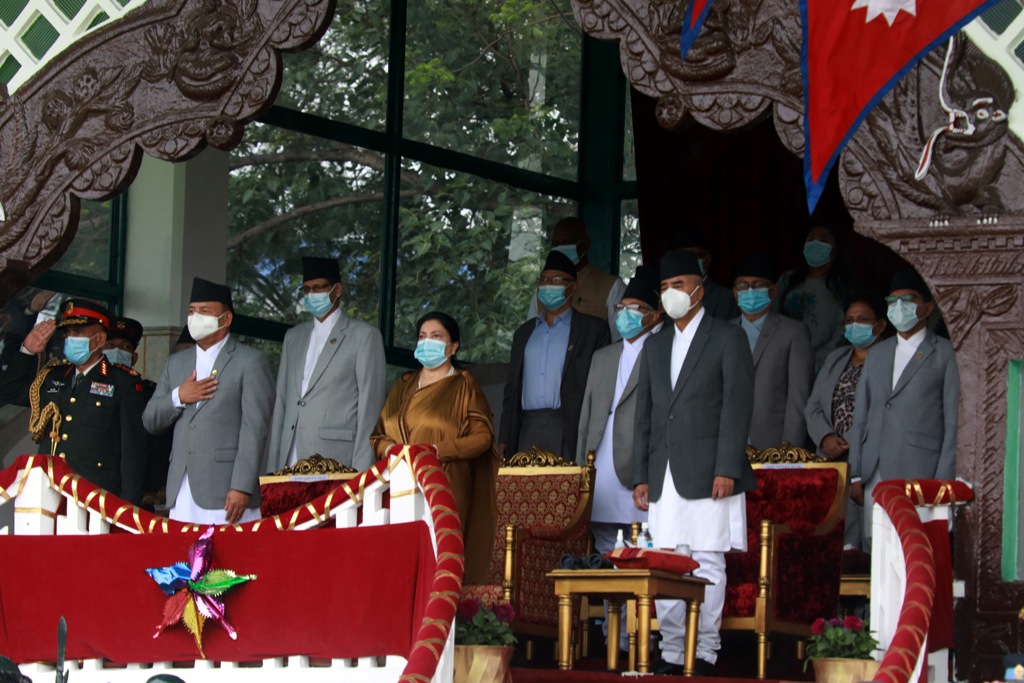 विद्यादेवी भण्डारी र शेरबहादुर देउवा टुँडिखेल