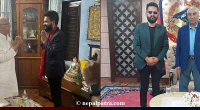 बालेन साह केपी शर्मा ओली र शेरबहादुर देउवासंग