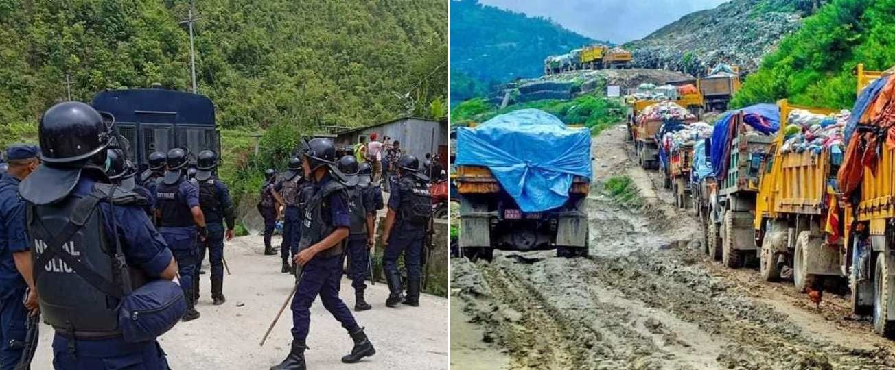 बञ्चरेडाँडामा झडप, प्रहरीद्वारा अश्रुग्यास प्रहार