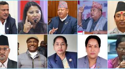 विरोध खतिवडा, रामकुमारी झाँक्री, प्रेम आले, कृष्ण कुमार श्रेष्ठ, कृष्णलाल महर्जन, गोपालबहादुर बम, बिनादेवी बुढाथोकी, पुष्पाकुमारी कर्ण कायस्थ, धनबहादुर बुढा र निरा जैरु