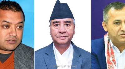 गगनकुमार थापा, शेरबहादुर देउवा र विश्वप्रकाश शर्मा