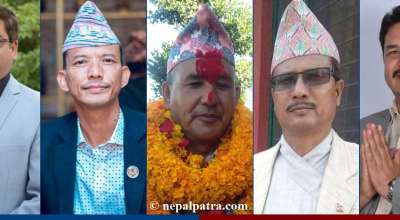 जीवनराम श्रेष्ठ, मेटमणी चौधरी, भवानी खापुङ, शेरबहादुर कुँवर र हिराचन्द्र केसी