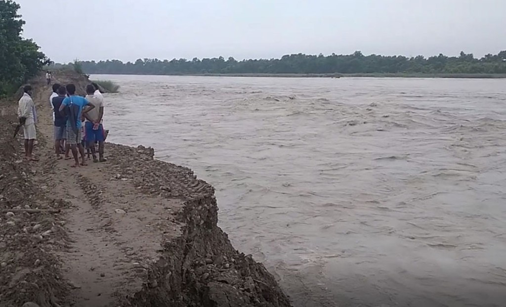 कैलाली टिकापुरको नदी कटान