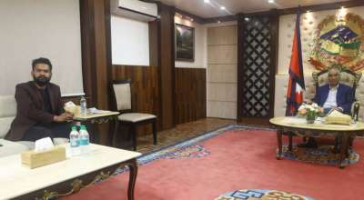 प्रधानमन्त्री देउवा र काठमाडौँका मेयर साहवीच भेटवार्ता