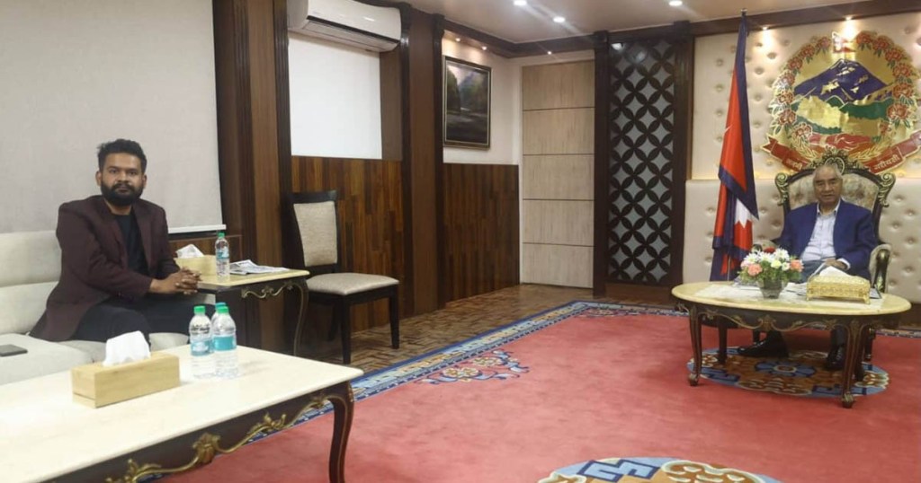 प्रधानमन्त्री देउवा र काठमाडौँका मेयर साहवीच भेटवार्ता