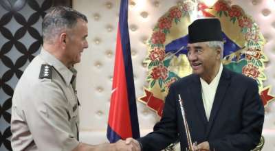 प्रधानमन्त्री देउवा र अमेरिकी सेनाका एशिया-प्रशान्त क्षेत्र प्रमुखवीच भेटवार्ता