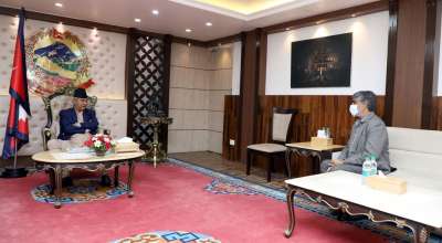 शेरबहादुर देउवा र धर्मेन्द्र झा