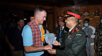 अमेरिकी सेनाका एशिया–प्रशान्त क्षेत्र प्रमुख चाल्र्स ए फ्लिन नेपालमा