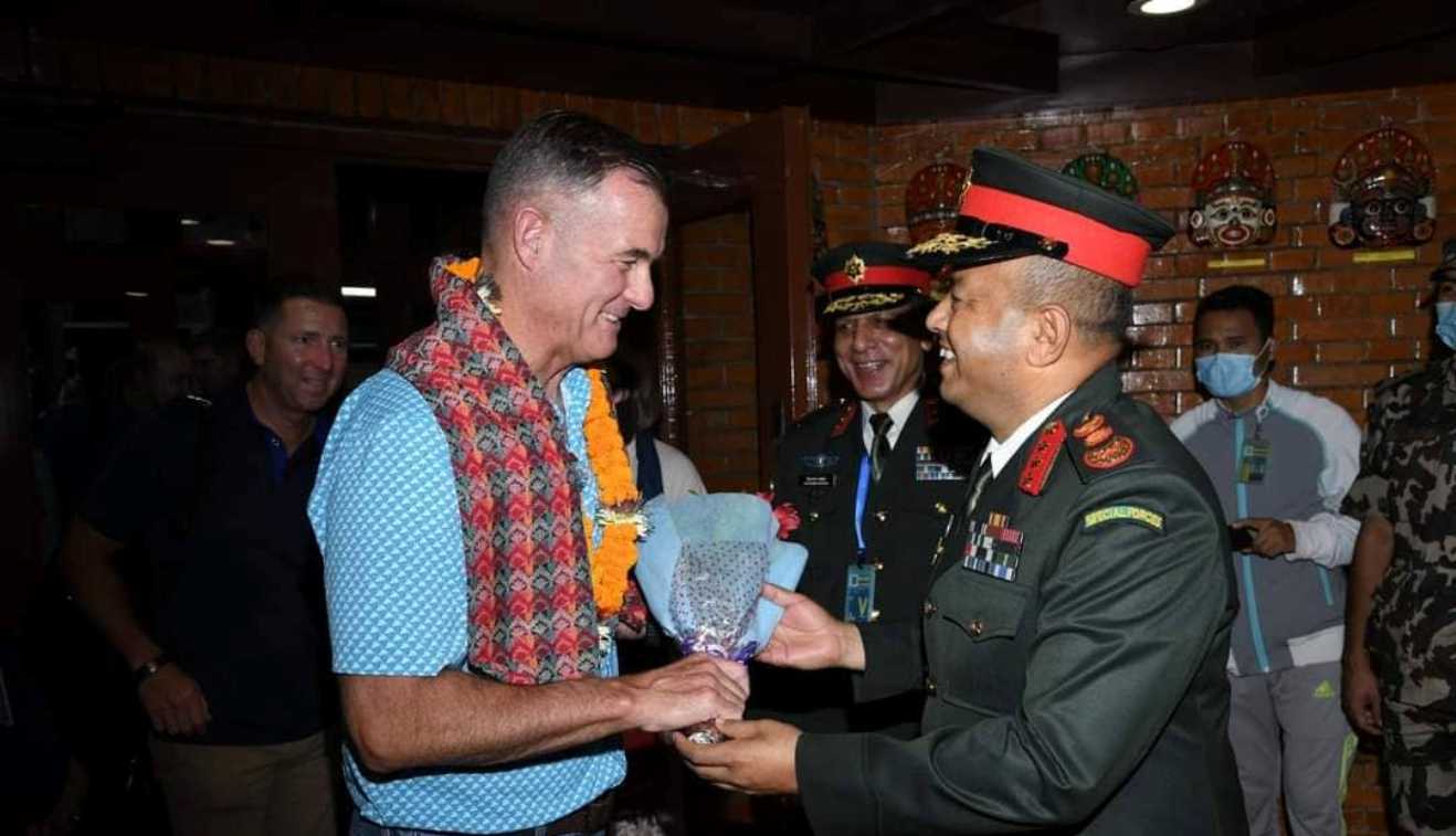 अमेरिकी सेनाका एशिया–प्रशान्त क्षेत्र प्रमुख चाल्र्स ए फ्लिन नेपालमा