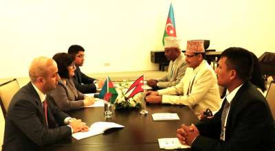 सभामुख सापकोटा र अजरबैजानका सभामुख गफारोवाबीच भेटवार्ता