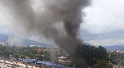 गोदाममा आगलागी