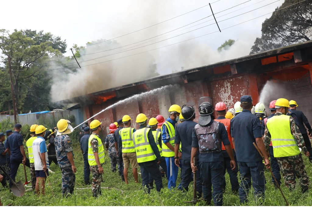  भृकुटीमण्डप आगलागी 