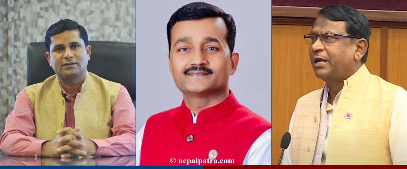 इस्तियाक राई, प्रदीप यादव र मृगेन्द्र सिंह