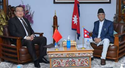 केपी शर्मा ओली र लिउ जियान्चाओ