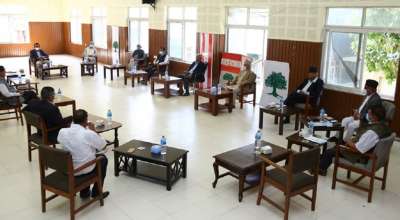 काँग्रेस पदाधिकारी बैठक