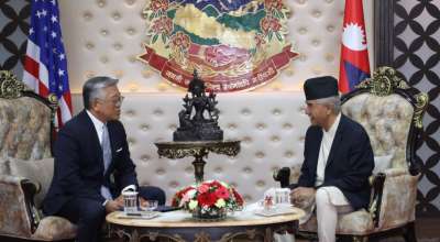 शेरबहादुर देउवा र डोनाल्ड लु