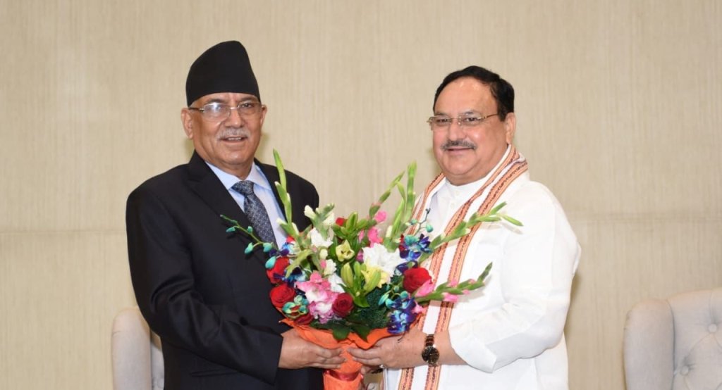 प्रचण्ड र जेपी नड्डा