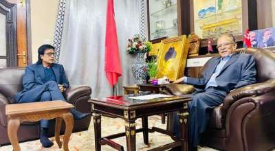 प्रचण्ड-हमाल भेटवार्ता