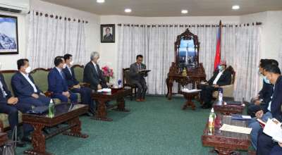 कोरियन प्रतिनिधिमण्डलसंग सभामुख सापकोटा